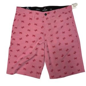 Men’s Atlantis Performance Hybrid Shorts Size 34 Crab Print